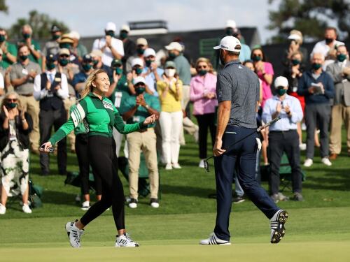 Dustin Johnson and Paulina Gretzky