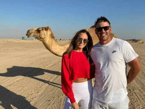 Jena Sims and Brooks Koepka