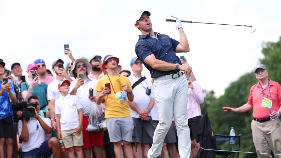 Rory: Fairway woods costly in uneven second round