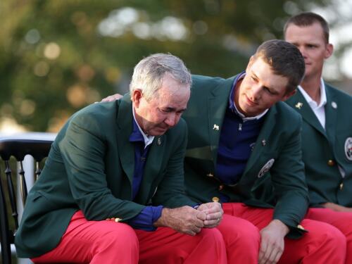 U.S. captain John Miller, Bryson DeChambeau, 2015 Walker Cup