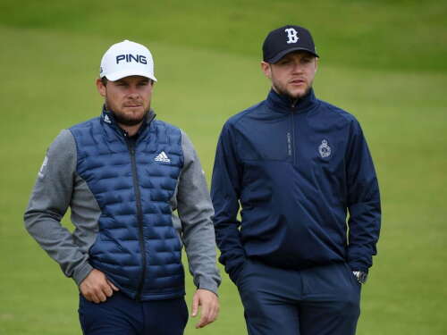 Tyrrell Hatton and Niall Horan