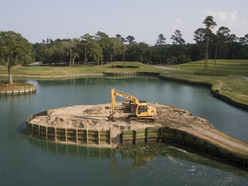 Par-3 17th on the Stadium Course at TPC Sawgrass