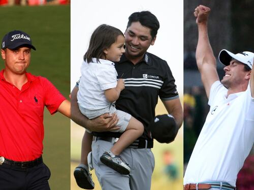Justin Thomas, Jason Day and Adam Scott