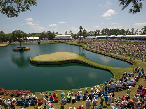 Par-3 17th on the Stadium Course at TPC Sawgrass