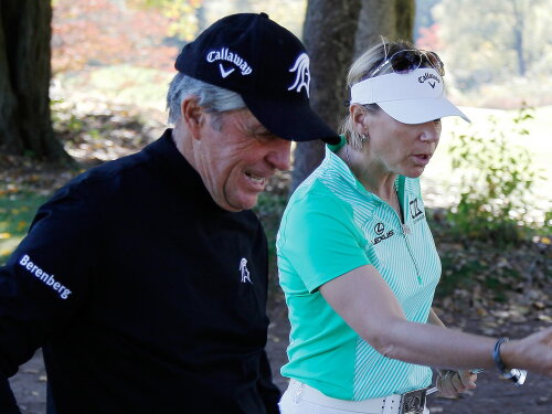Gary Player and Annika Sorenstam