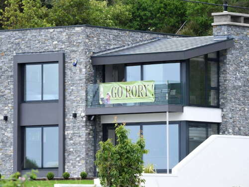 Sign supporting Rory McIlroy