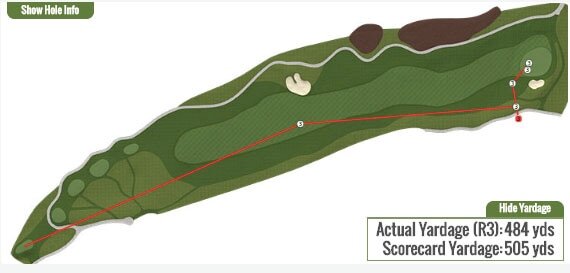 Brendon Todd fourth hole graphic