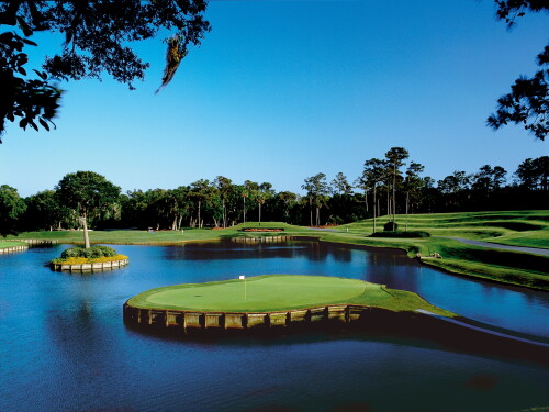 Par-3 17th on the Stadium Course at TPC Sawgrass