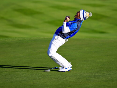 Suzann Pettersen makes Solheim-winning putt, retires moments after
