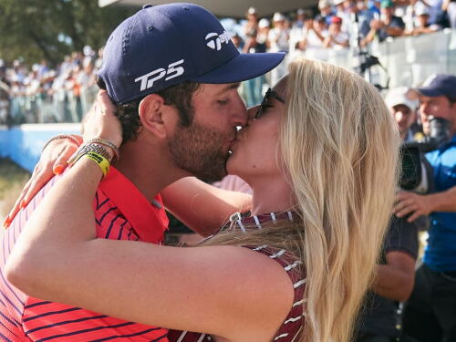 Jon Rahm and Kelley Cahill